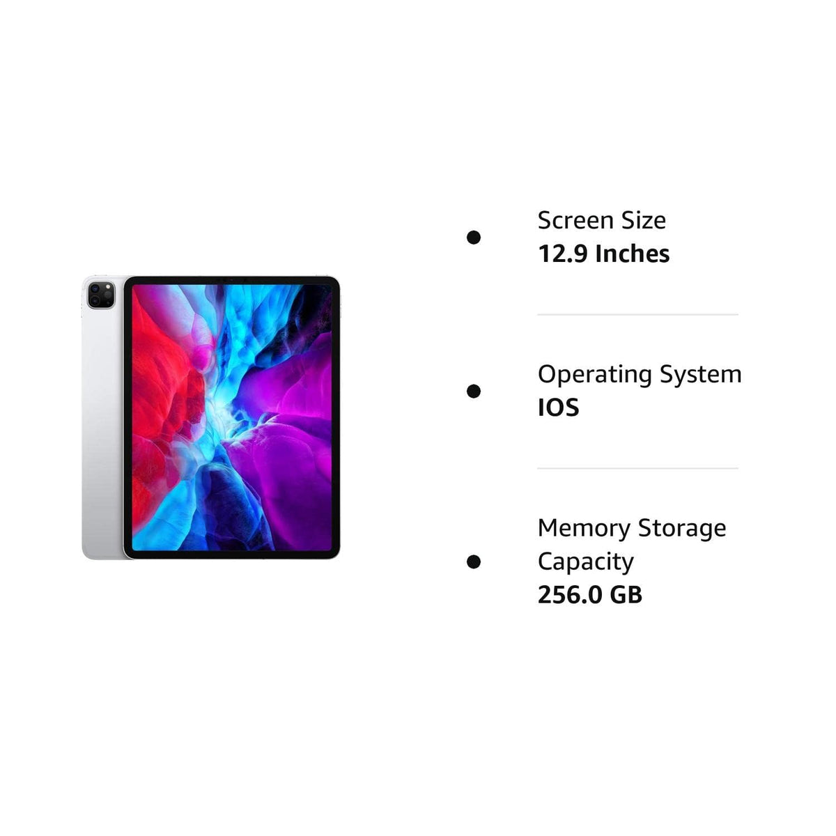 Apple 2020 iPad Pro (12.9-inch, Wi-Fi, 128GB) - Space Gray (Renewed)
