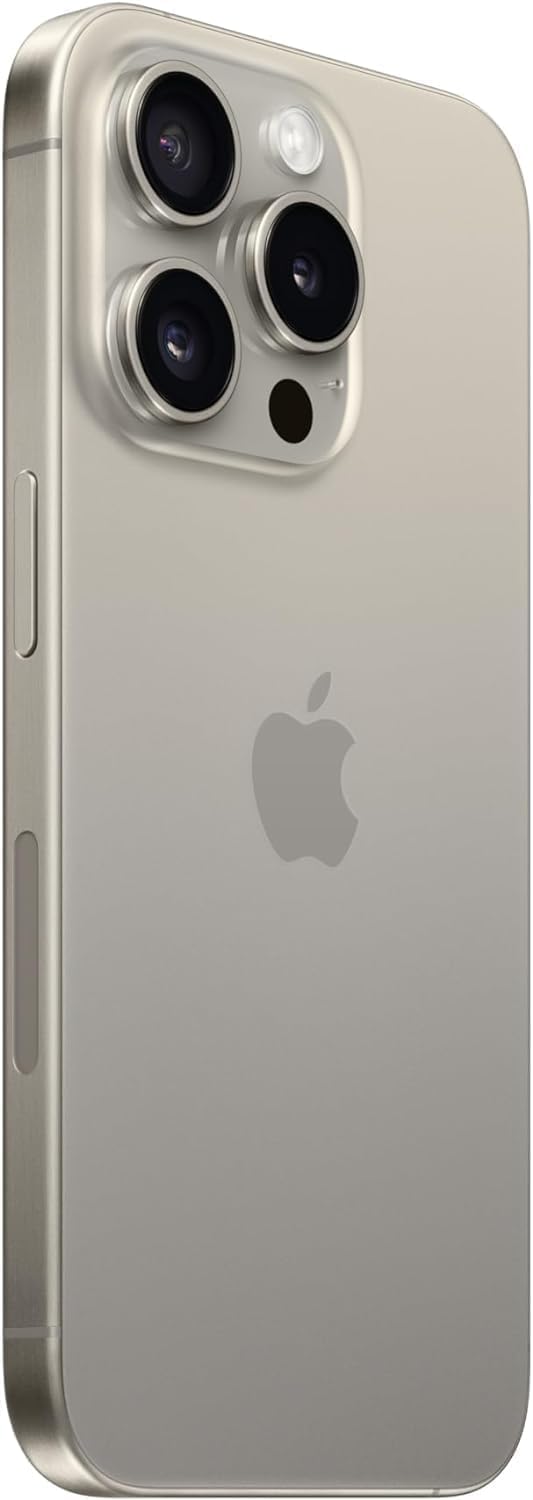 Apple iPhone 15 Pro, 128GB, Blue Titanium - Unlocked (Renewed)