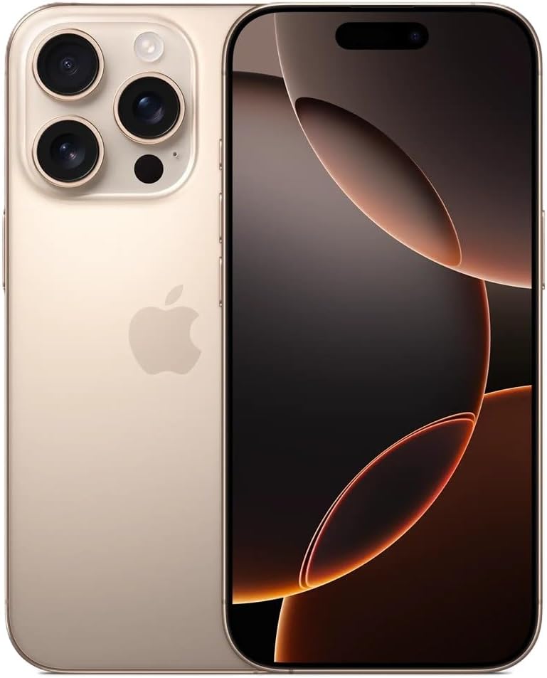 Apple iPhone (Renewed Premium) 16 Pro Max, US Version, 256GB, Desert Titanium - Unlocked