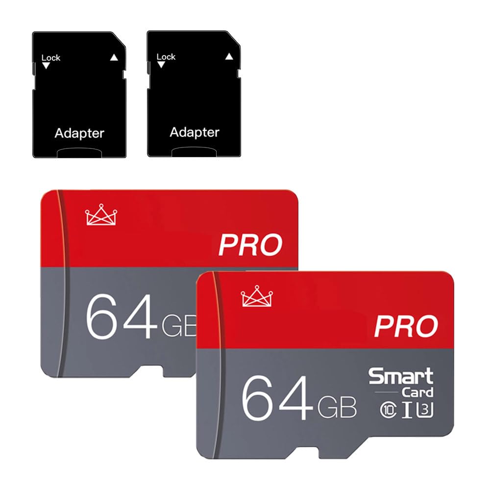 128GB Micro SD Card Class 10 Memory Cards Mini TF Card with Adapter for Smartphones/Tablet/Drone/Game Console(2-Pack)