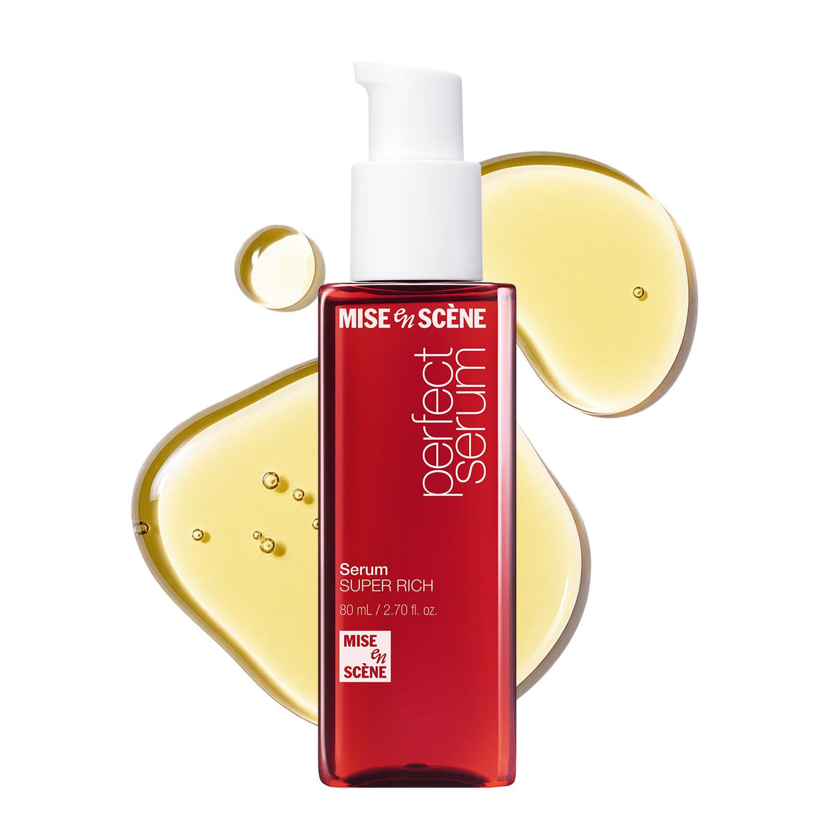 Mise En Scene Perfect Serum Original - Heat Protectant Hair Oil for Frizzy & Dry | Argan Oil | Visibly Smooths & Softens | Add Shine All Hair Types | Damage Repair | Fruity Floral Scent, 2.7 Fl Oz.