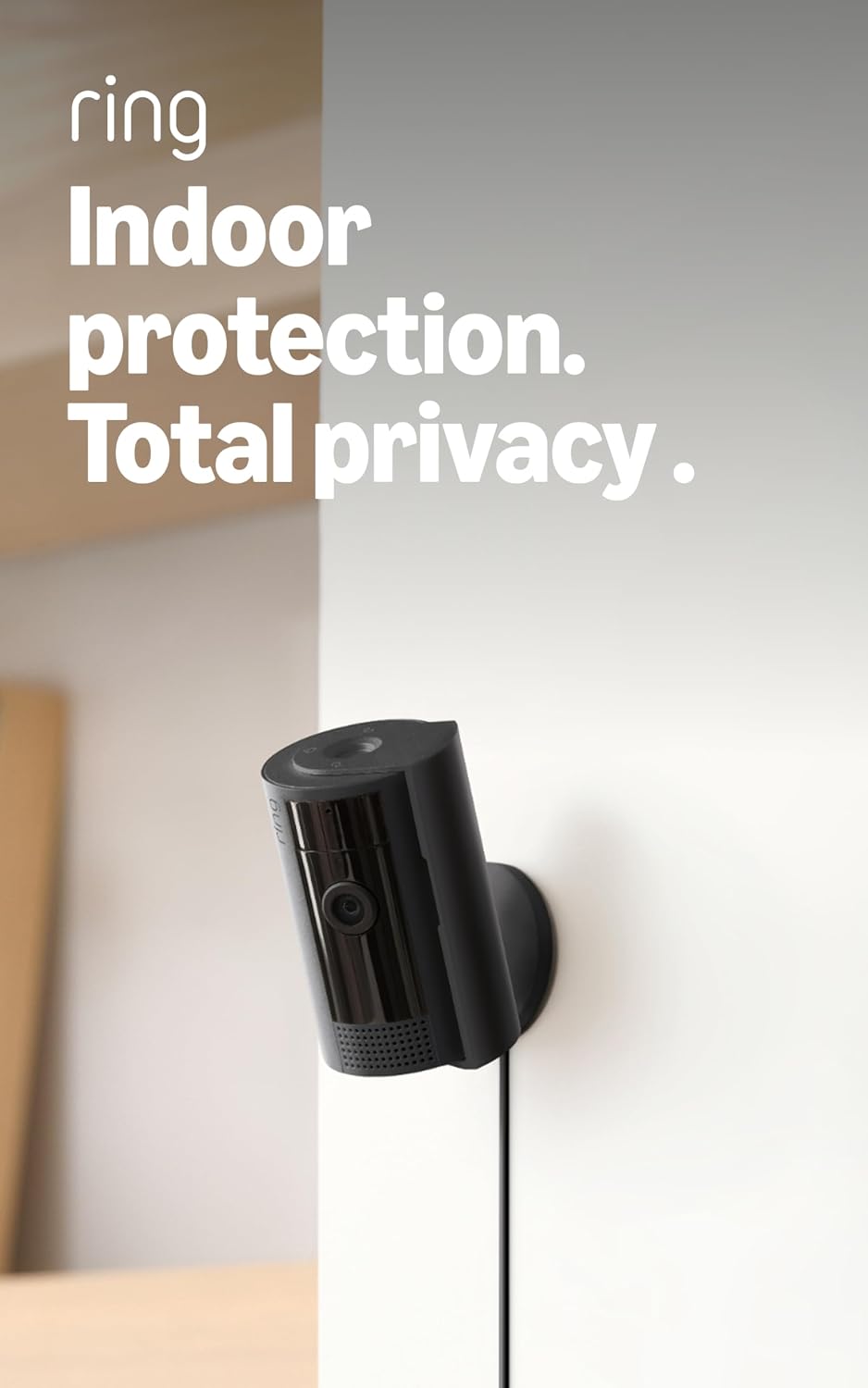 Ring Indoor Cam — Home or business security in 1080p HD video, White