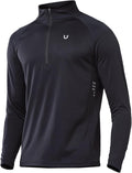 NORTHYARD Men's Quarter Zip Pullover Athletic Running Shirts Long Sleeve