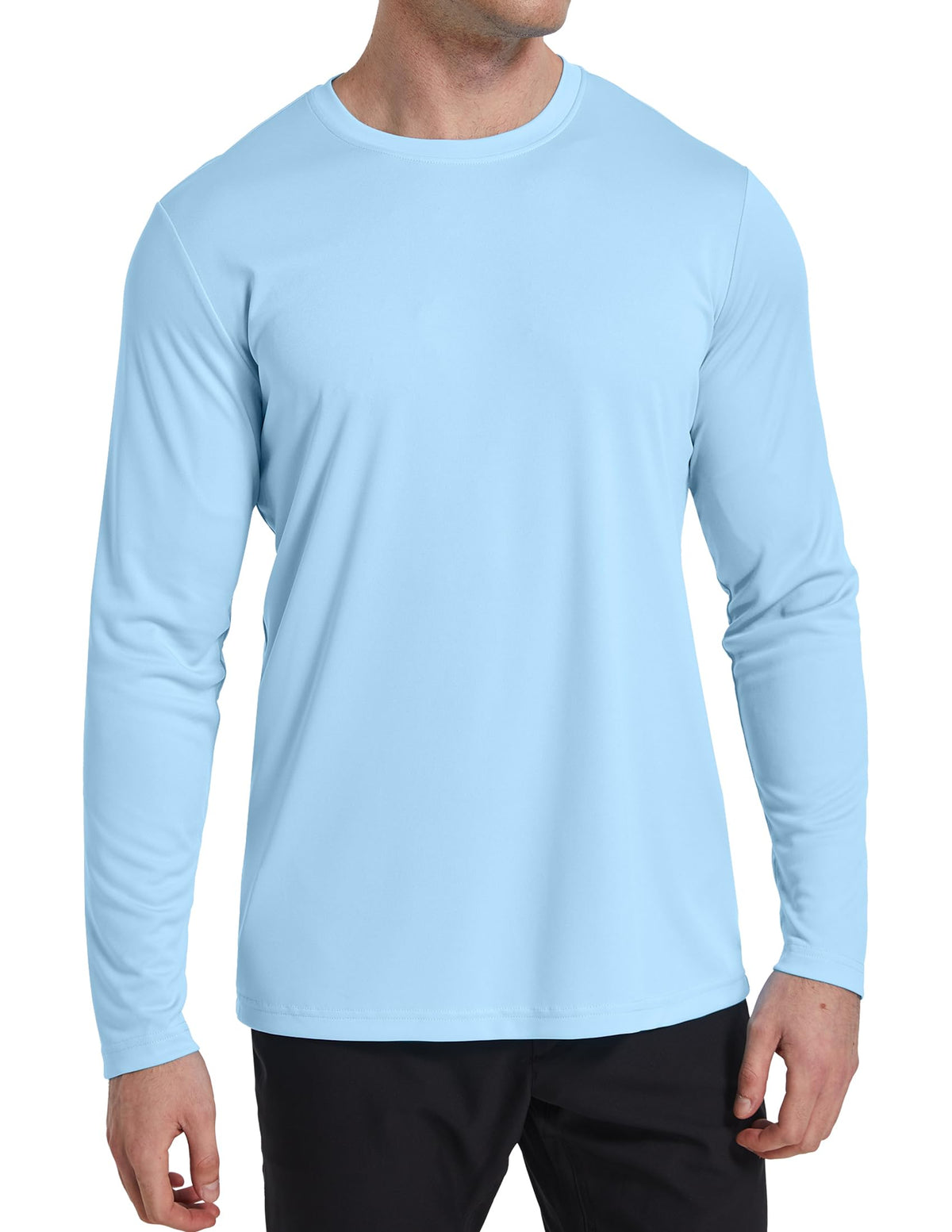 OYGSieg 6/7 Pack Men's Quick Dry Long Sleeve UPF50+ Sun Shirts