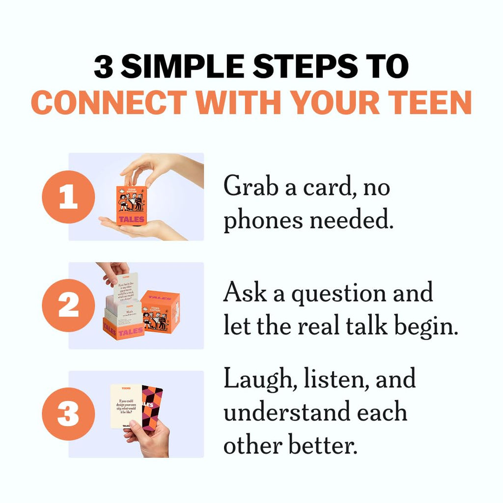 TALES 150 Conversation Cards, Kids Edition, Road Trip Game, Family Bonding