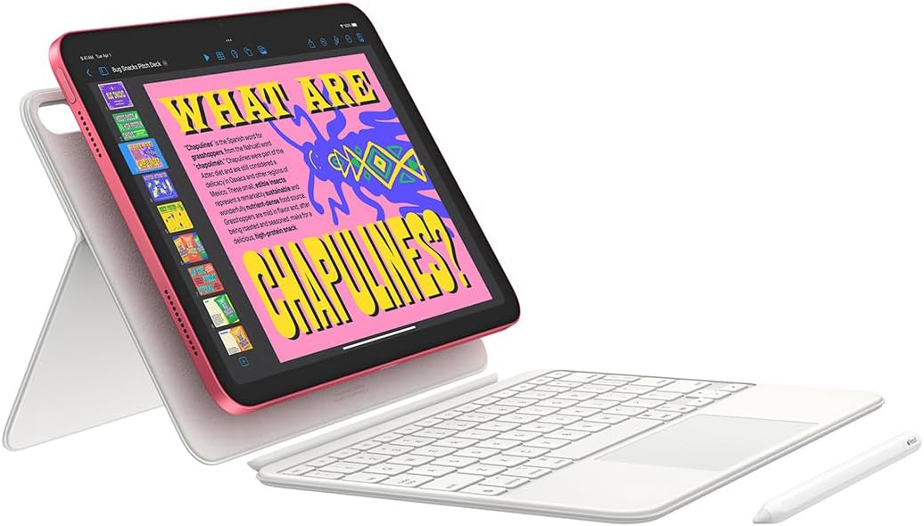 Apple iPad 11-inch: A16 chip, 11-inch Model, Liquid Retina Display, 256GB, Wi-Fi 6, 12MP Front/12MP Back Camera, Touch ID, All-Day Battery Life — Pink