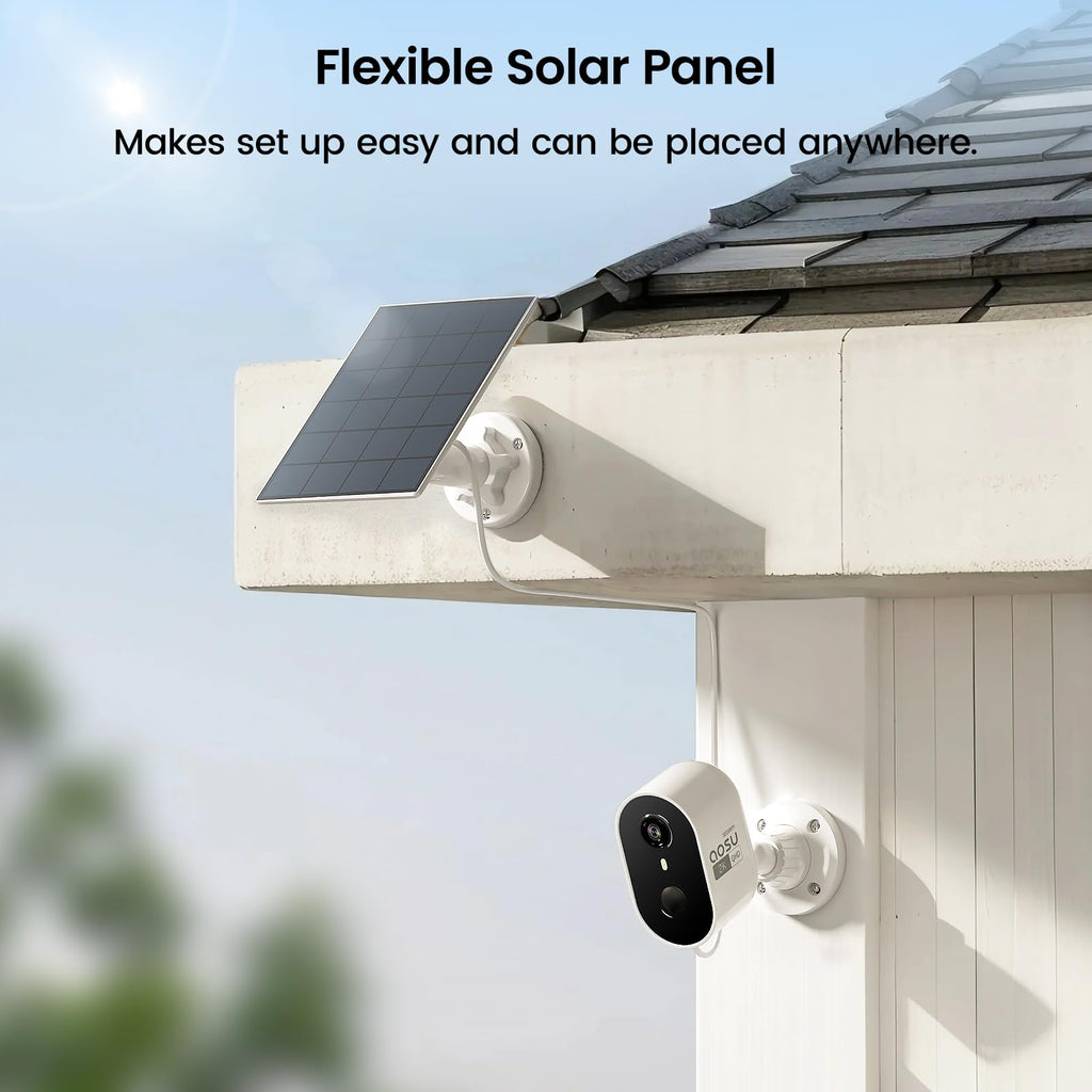 aosu 2K Solar Security Cameras Wireless Outdoor System, 6-Cam-Kit