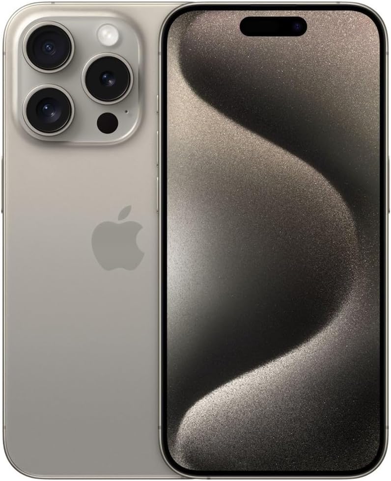Apple iPhone 15 Pro, 128GB, Blue Titanium - Unlocked (Renewed)