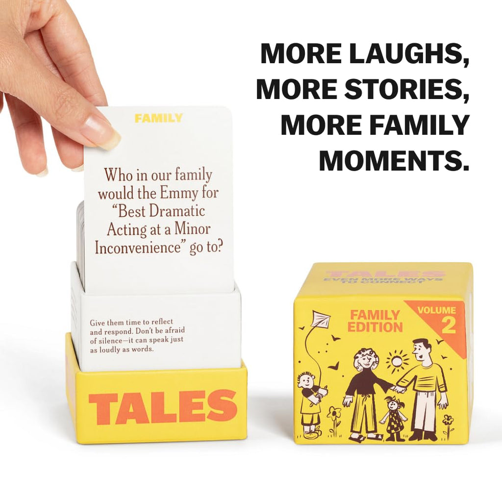 TALES 150 Conversation Cards, Kids Edition, Road Trip Game, Family Bonding