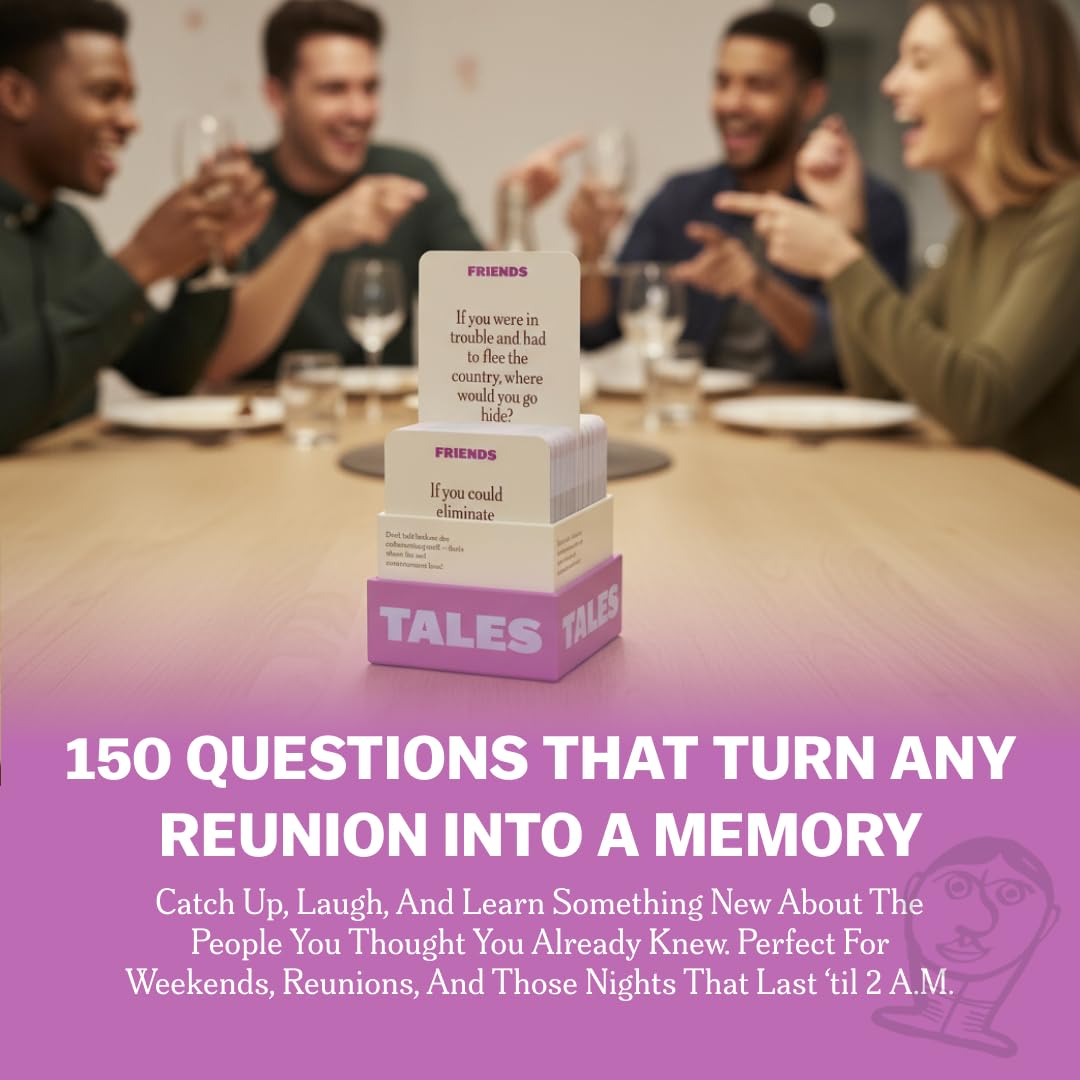 TALES 150 Conversation Cards, Kids Edition, Road Trip Game, Family Bonding