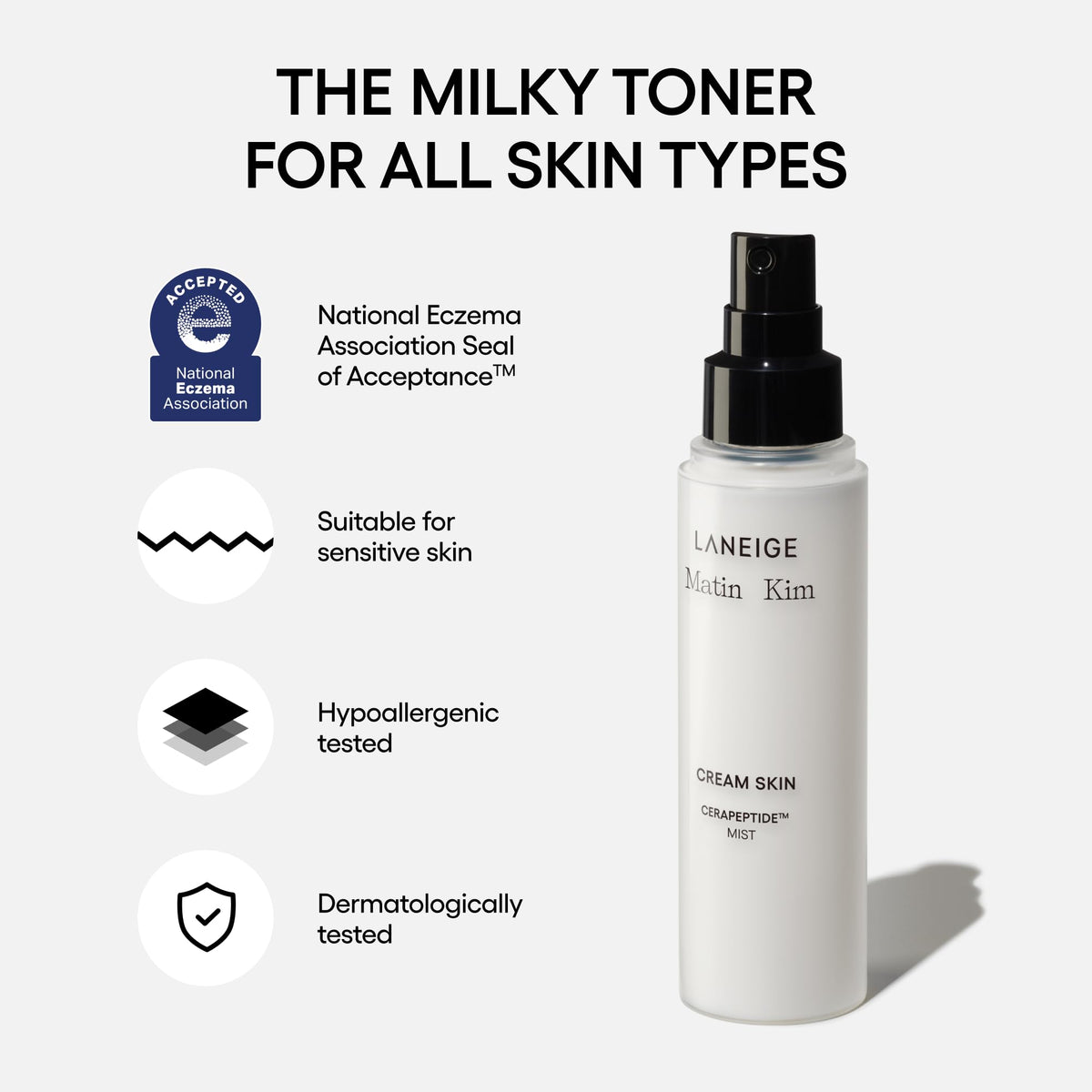 LANEIGE Cream Skin Face Hydrating Milky Toner | Korean Toner & Moisturizer