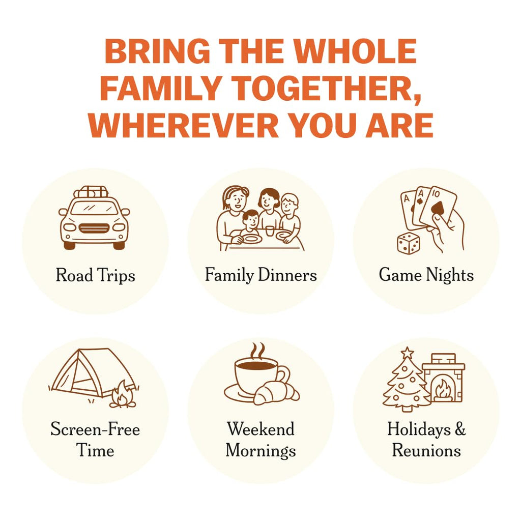 TALES 150 Conversation Cards, Kids Edition, Road Trip Game, Family Bonding