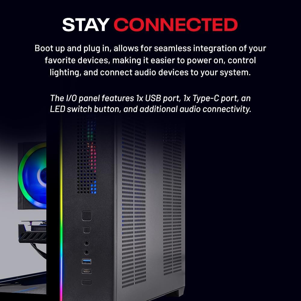 Skytech Gaming PC Desktop, Ryzen 7 7700, RTX 5060 Ti 8GB, 32GB RAM, 1TB SSD