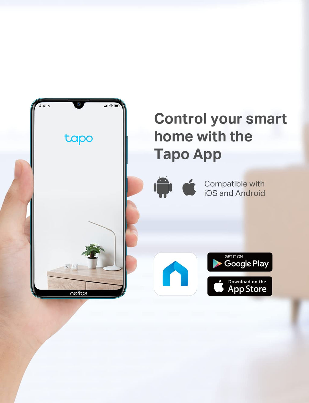 Tapo 1080P Indoor Security Camera, Baby Monitor, Dog Camera, C100(4-Pack)