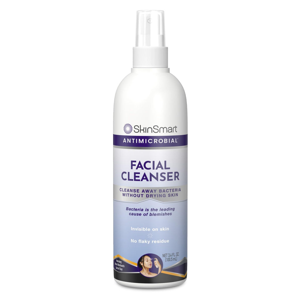 SkinSmart Antimicrobial Facial Cleanser for Breakouts and Blemishes, 8 oz