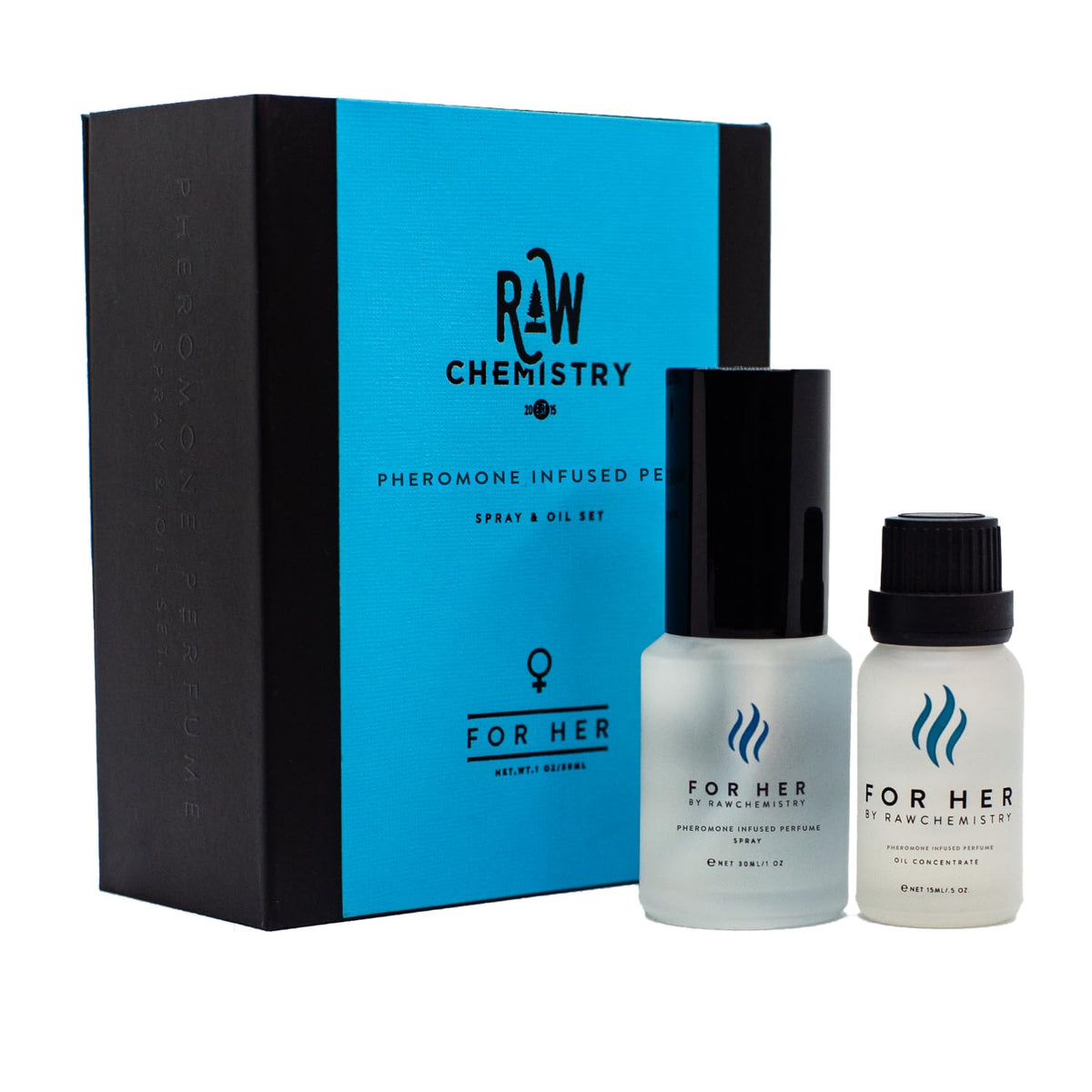 RawChemistry For Her Pheromone Infused Women's Perfume, 0.5 oz