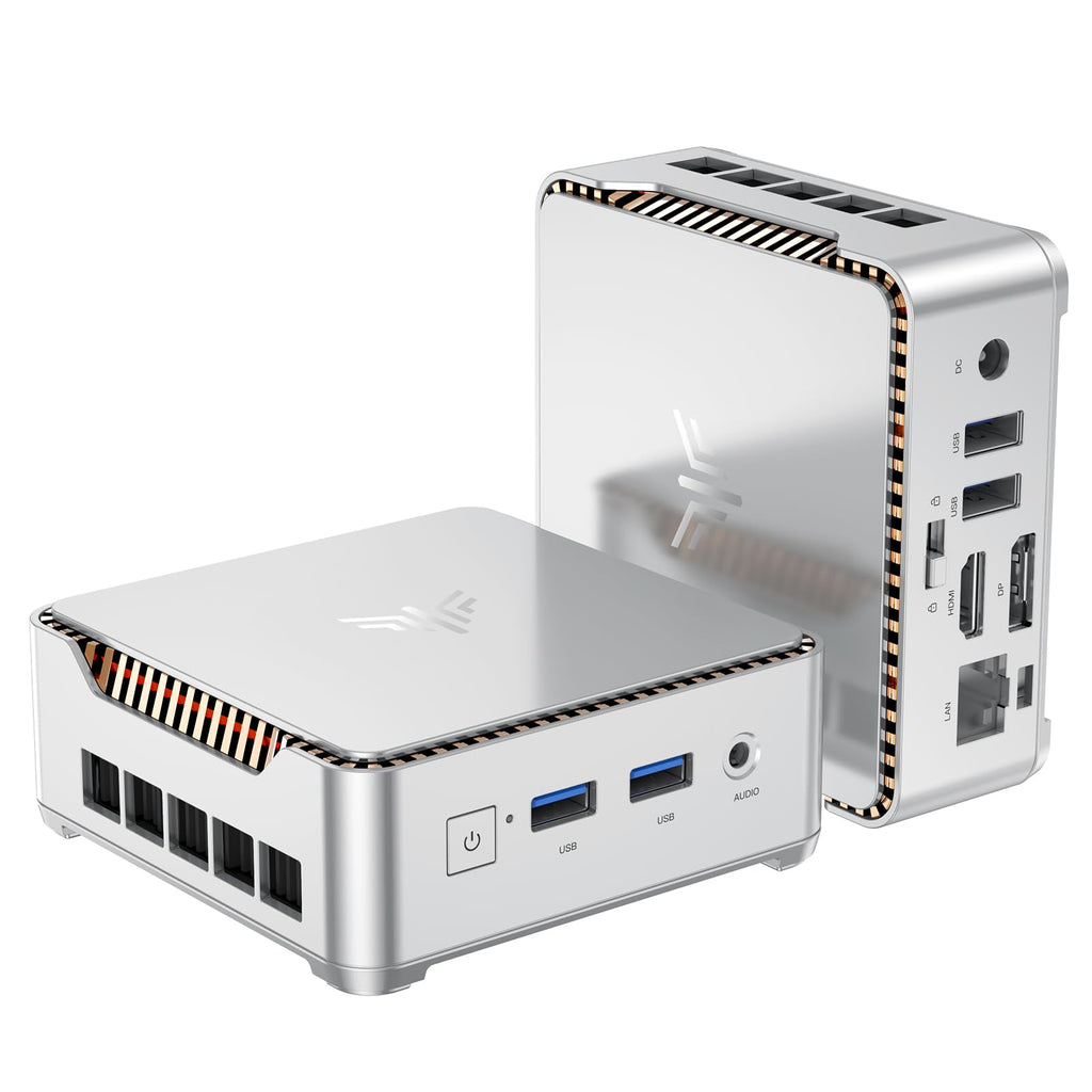 KAMRUI Pinova P2 Mini PC 16GB RAM 512GB SSD, AMD Ryzen 4300U(Beats 5400U/3500U/N95,Up to 3.7GHz,4C/8T) Mini Computers,Triple 4K Display/HDMI+DP+Type-C/WiFi/BT for Home/Business Mini Desktop Computers
