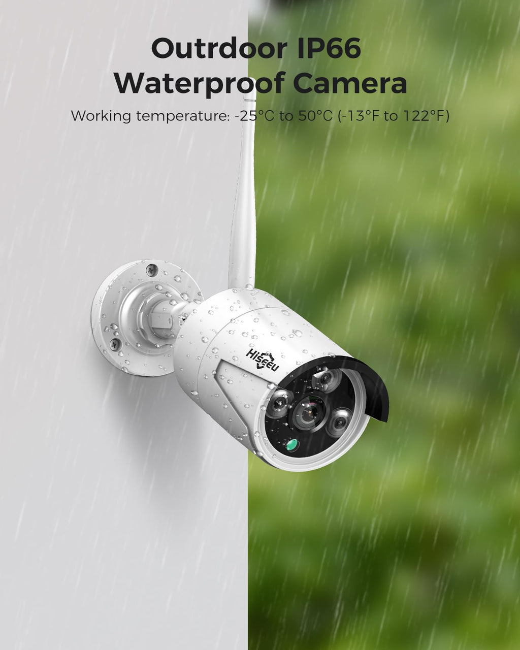 Hiseeu 5MP Home Security Camera System Outdoor, 2.4G/5G Wireless WiFi Pro