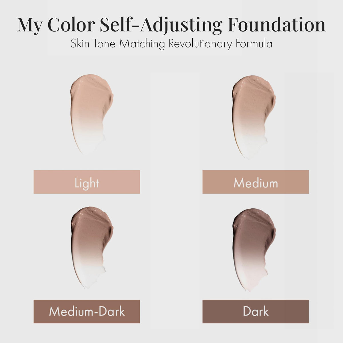 Jerome Alexander My Color Self-Adjusting Foundation 2pc Set - Dark