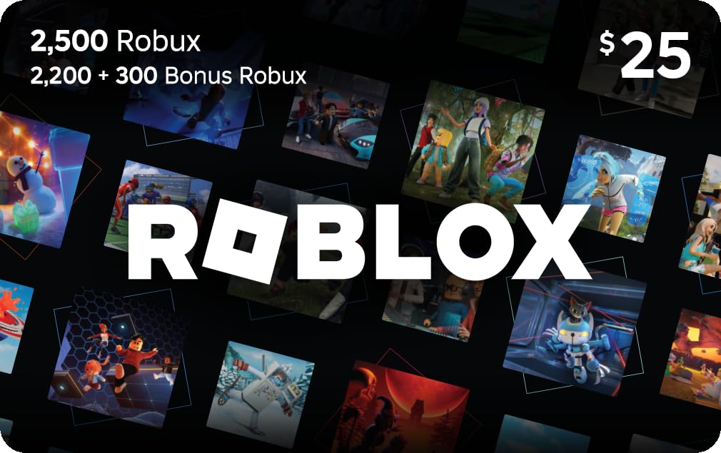 Roblox Digital Gift Card - 2,500 Robux [Includes Exclusive Virtual Item] [Digital Code]