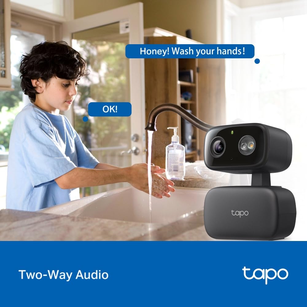 Tapo 1080p Pan/Tilt Security Camera for Baby Monitor, Pet Camera, C200