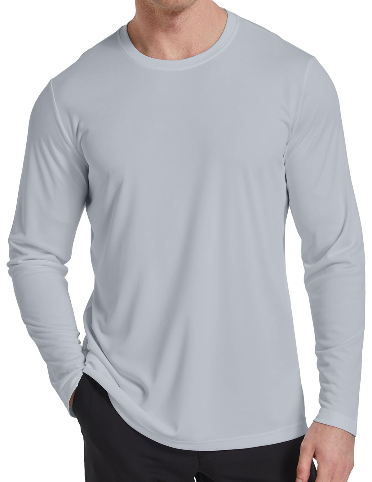 OYGSieg 6/7 Pack Men's Quick Dry Long Sleeve UPF50+ Sun Shirts