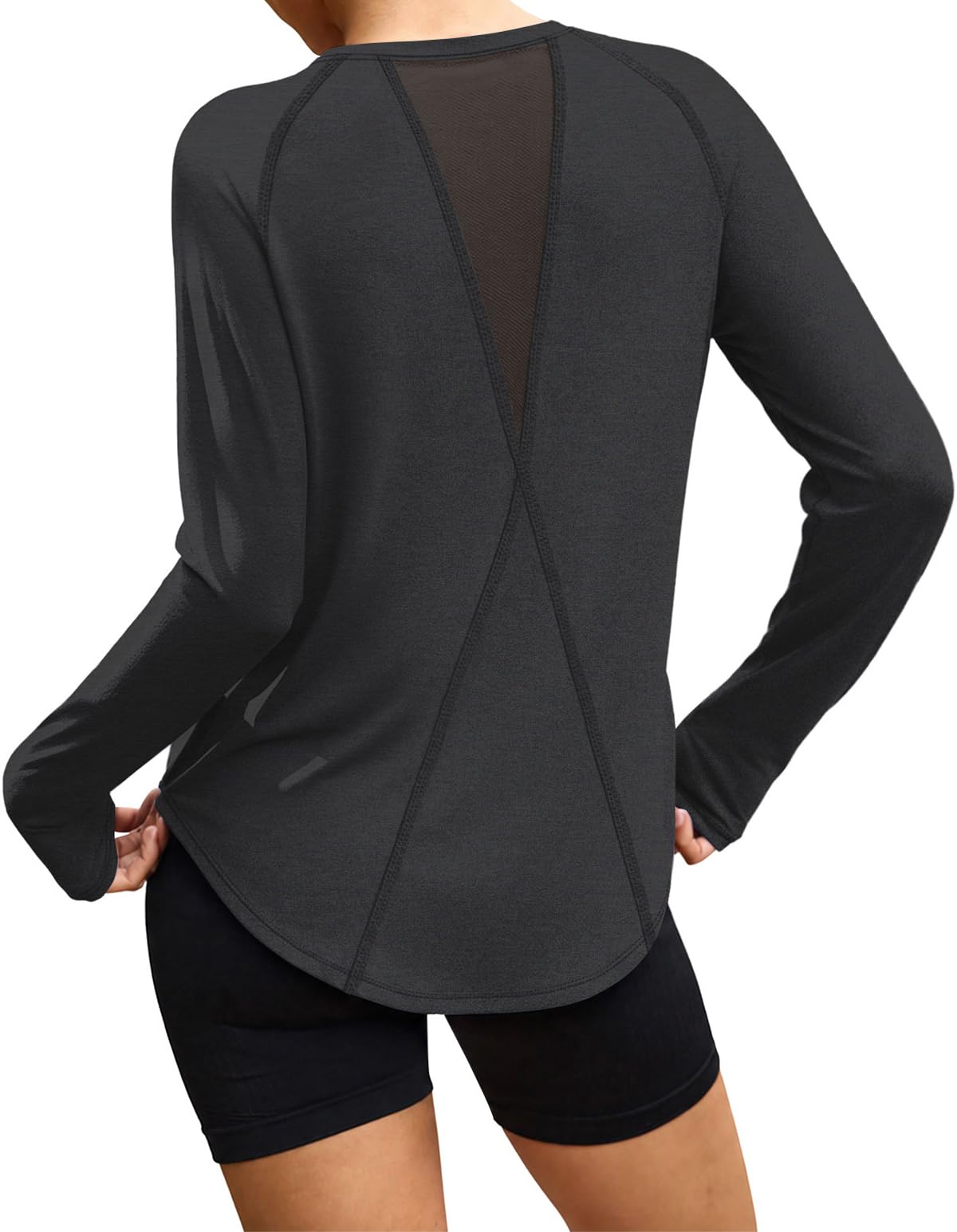 Workout Tops for Women Long Sleeve Shirts Fall Tops Gym Clothes
