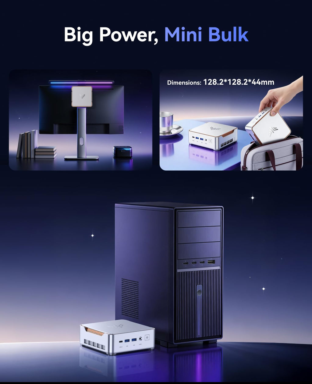 KAMRUI Pinova P2 Mini PC 16GB RAM 512GB SSD, AMD Ryzen 4300U(Beats 5400U/3500U/N95,Up to 3.7GHz,4C/8T) Mini Computers,Triple 4K Display/HDMI+DP+Type-C/WiFi/BT for Home/Business Mini Desktop Computers