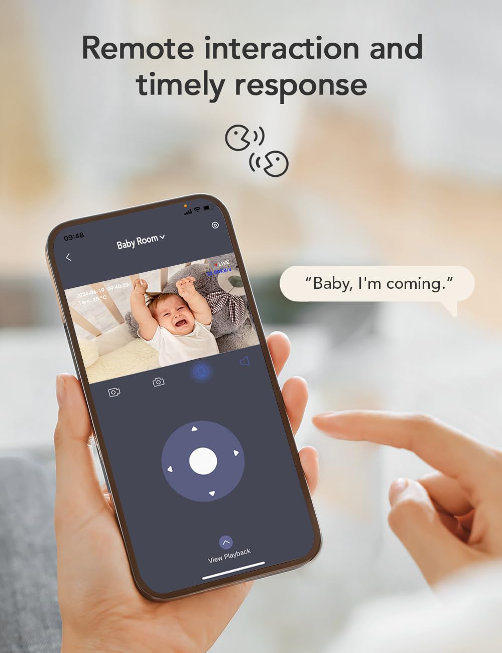 nooie Security Indoor Camera for Home, 2K 360° WiFi Baby&Pet Monitor Cam
