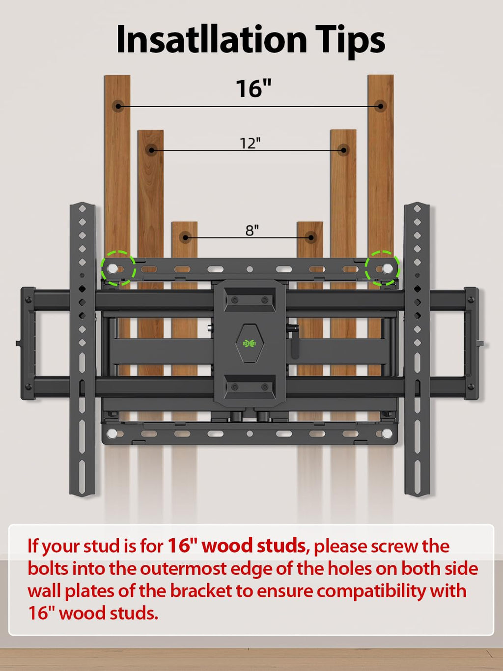 USX MOUNT Full Motion TV Wall Mount for Large TVs 42-97 Inch up to 150 lbs