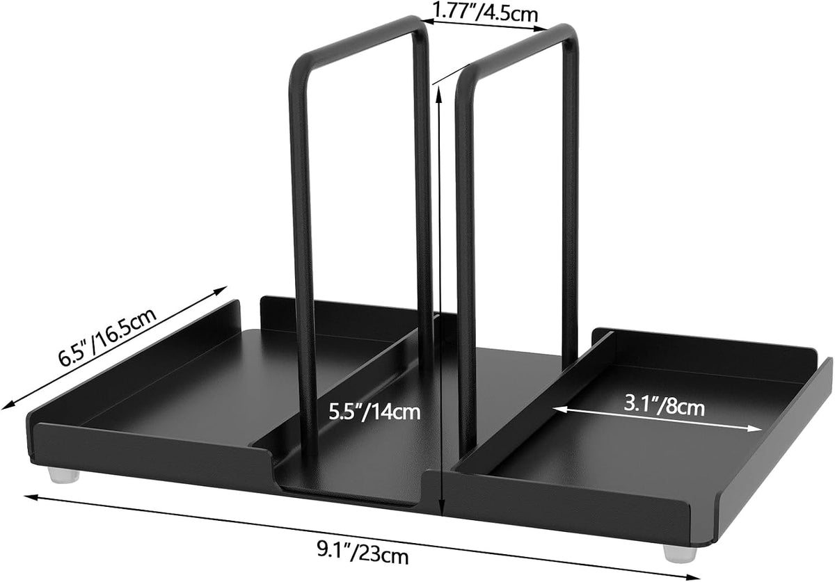 Napkin Holder for Table with Salt and Pepper Shakers Caddy, Black