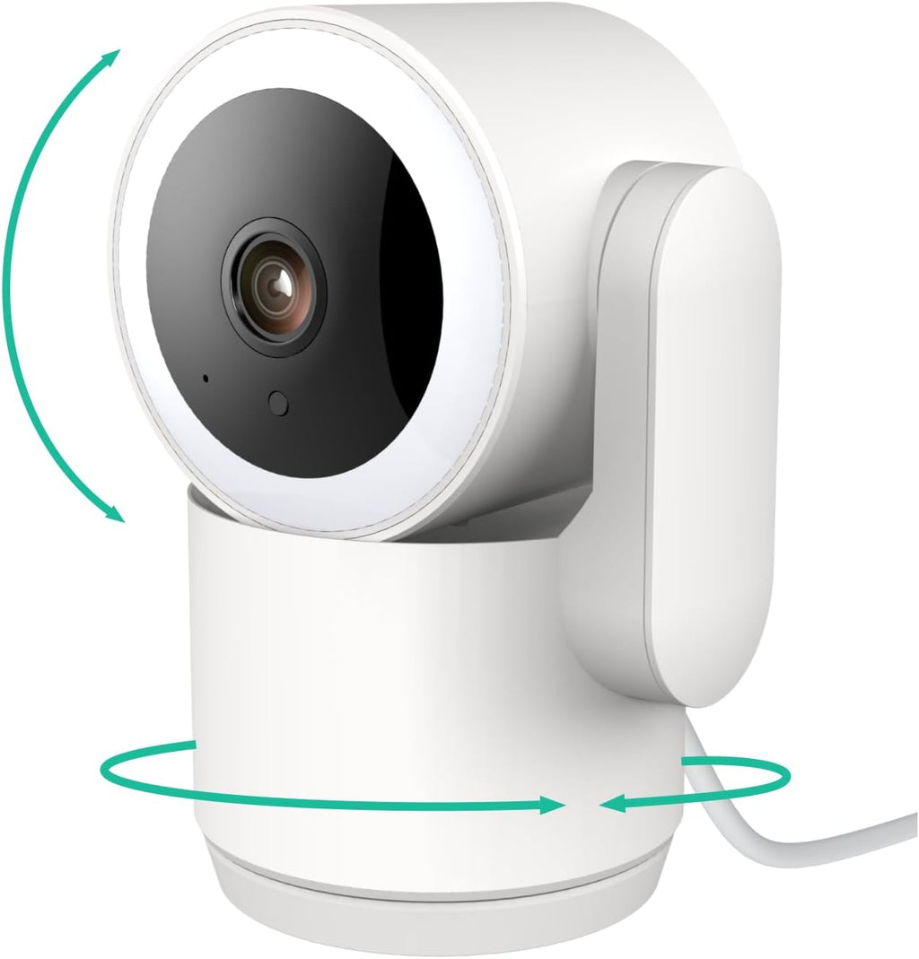 Luna 2K Indoor Camera for Home Security, Dual-Band WiFi 360° Pan-Tilt