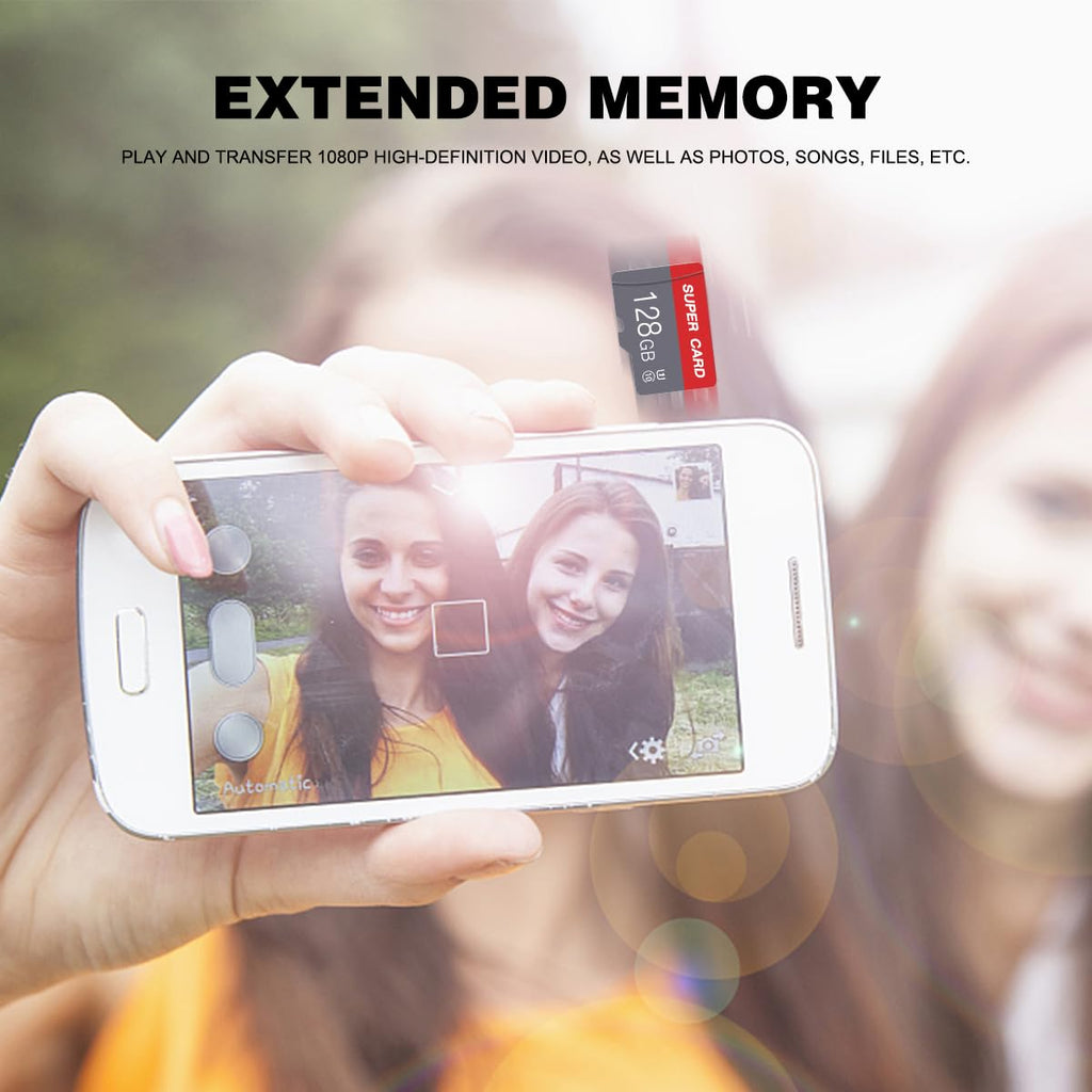 128GB Micro SD Card Class 10 Memory Cards Mini TF Card with Adapter for Smartphones/Tablet/Drone/Game Console(2-Pack)