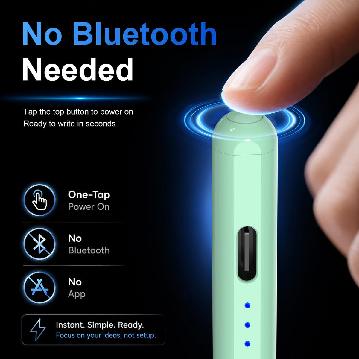HATOKU Stylus Pen for Apple iPad 2018-2026 Magnetic for Note-Taking Drawing