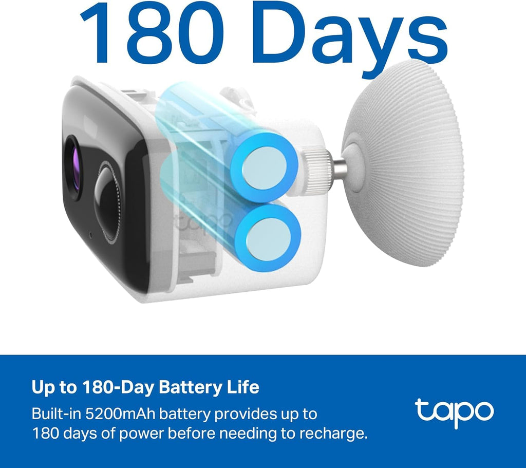 Tapo MagCam 2K+ Security Camera Wireless Outdoor, Battery Powered, C425