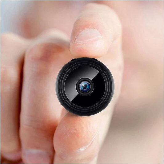 Eazyliv WiFi Mini Magnetic A9 Wireless Spy Hidden HD 1080P Small Portable Round Camera, Indoor Security Camera, Motion Detection, Instant Notifications Night Vision Camera (Camera & 64GB Card)