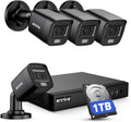 ANNKE 8CH H.265+ 3K Lite Wired Security Camera System,4X 2MP Cam, 1TB HDD