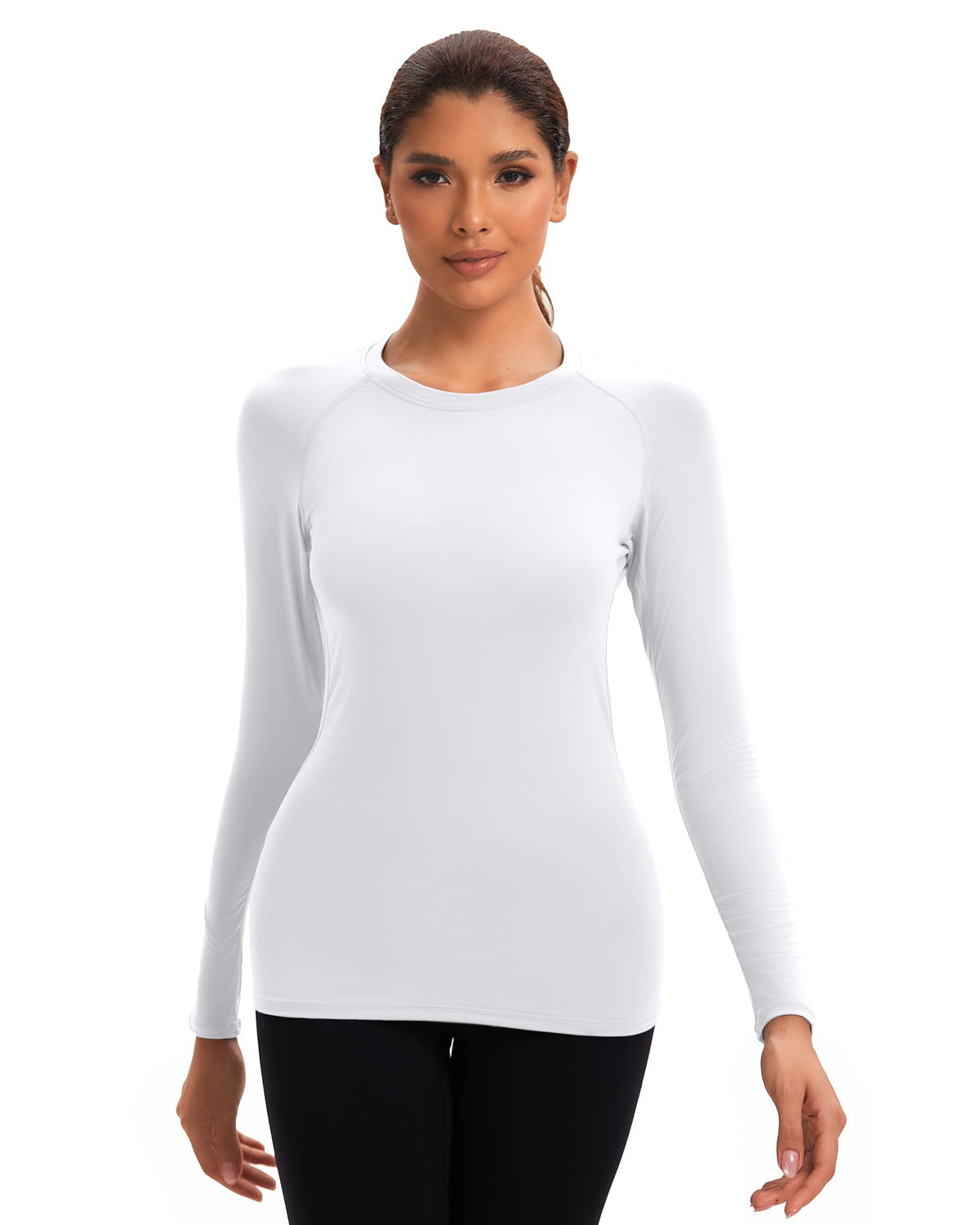 5 Pack Women's Compression Shirts Long Sleeve for Workout & Baselayer
