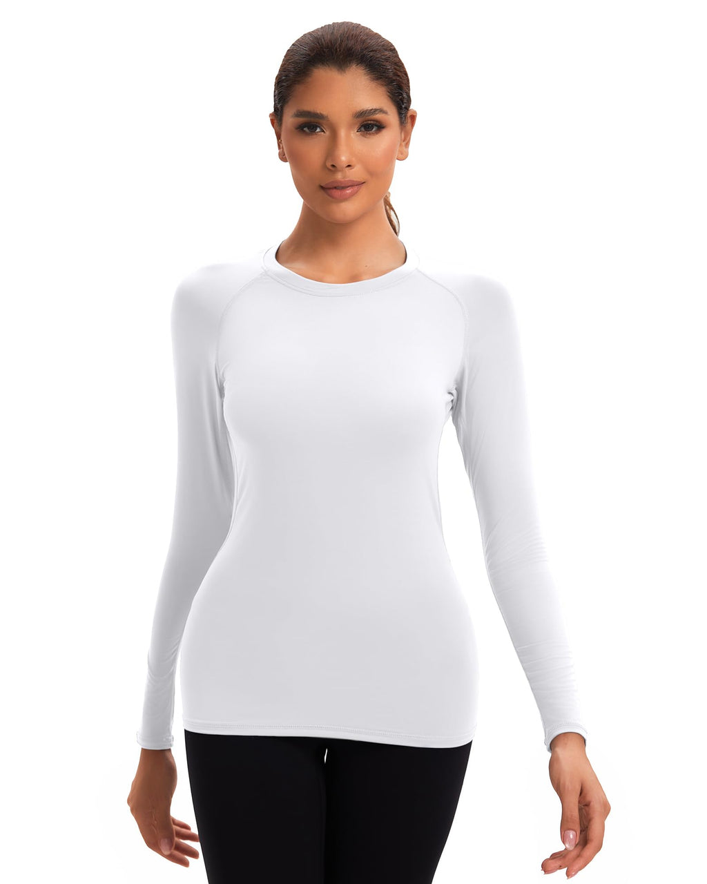 5 Pack Women's Compression Shirts Long Sleeve for Workout & Baselayer