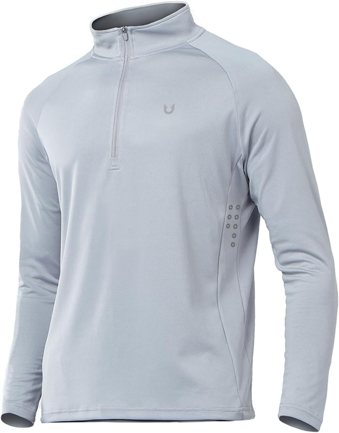 NORTHYARD Men's Quarter Zip Pullover Athletic Running Shirts Long Sleeve