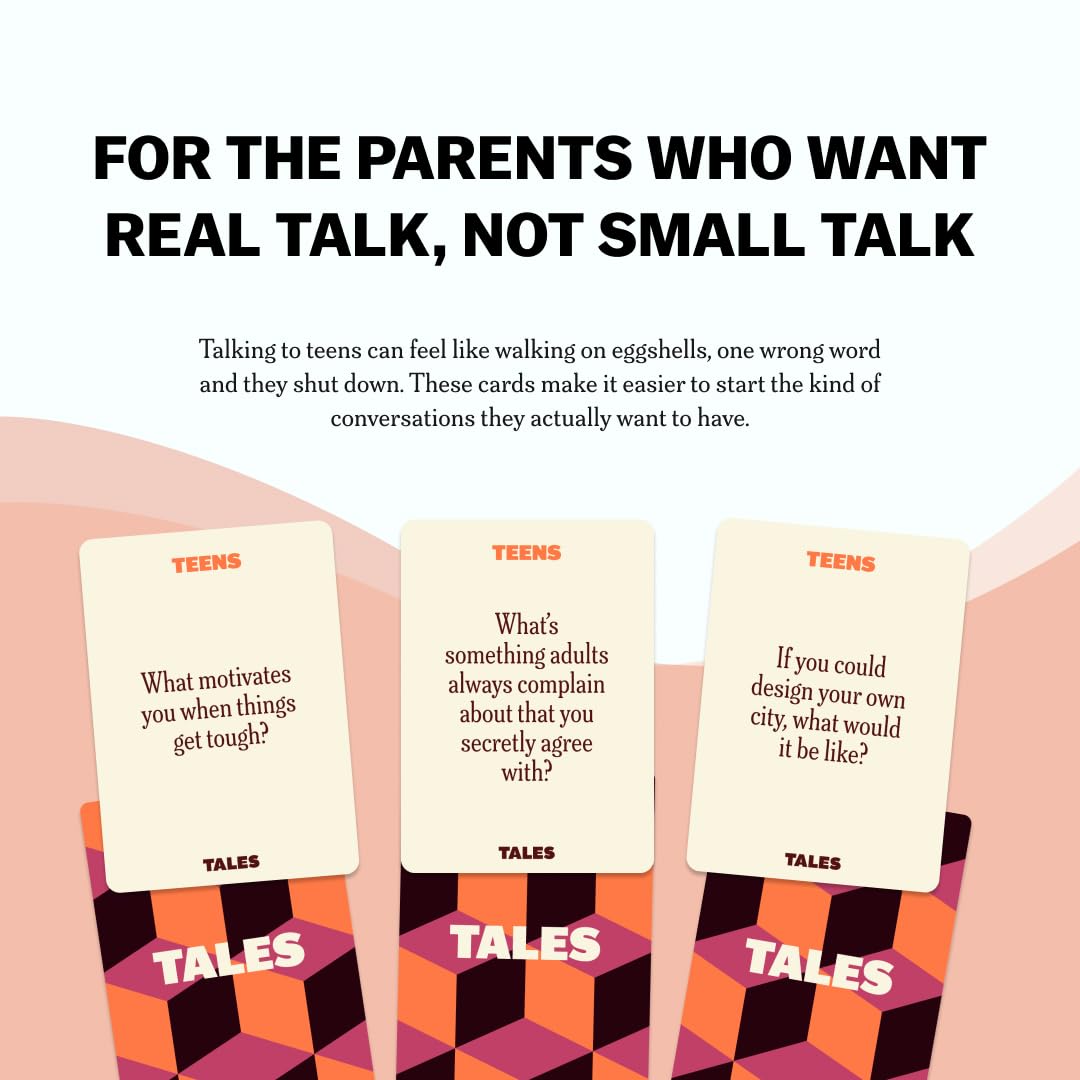 TALES 150 Conversation Cards, Kids Edition, Road Trip Game, Family Bonding
