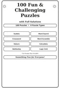 100 Fun & Challenging Puzzles: Puzzles with Full Solutions (The Big Book of Puzzles Series, Band 10)