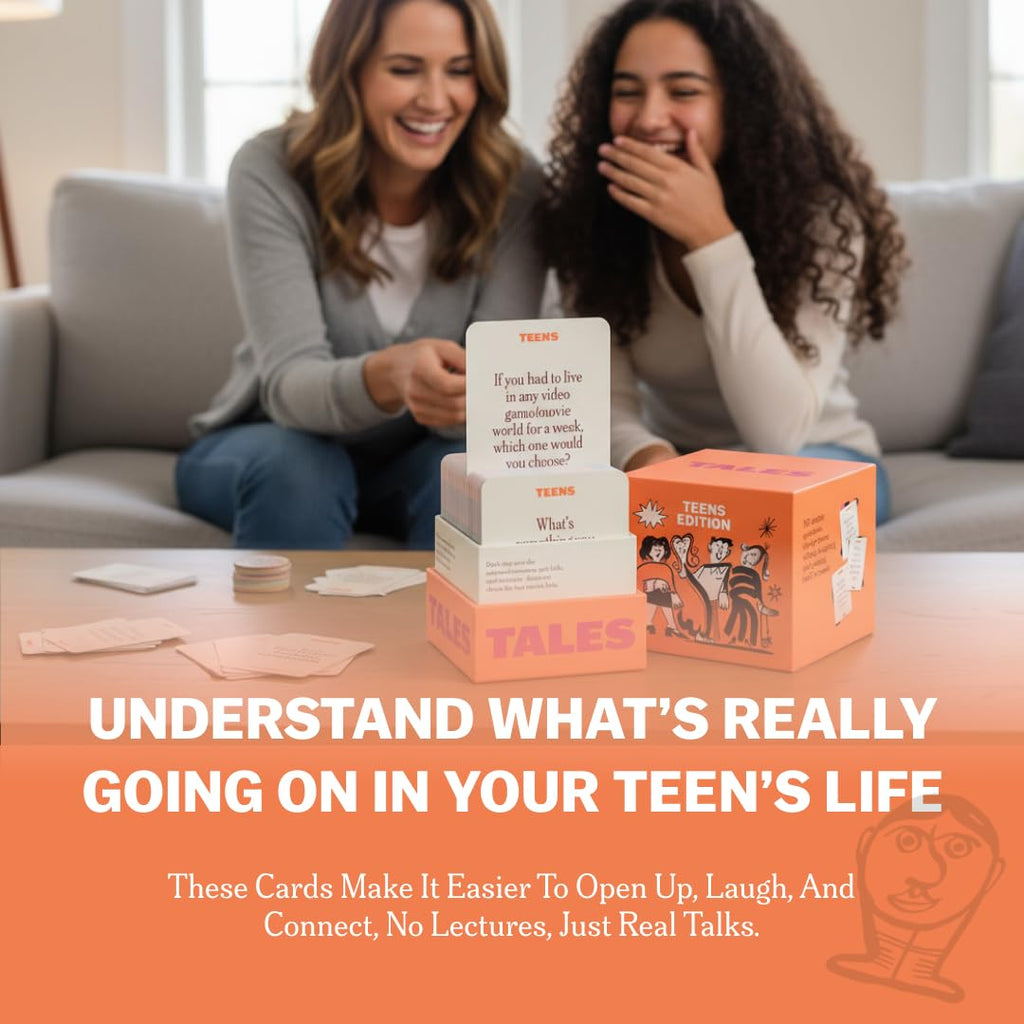 TALES 150 Conversation Cards, Kids Edition, Road Trip Game, Family Bonding