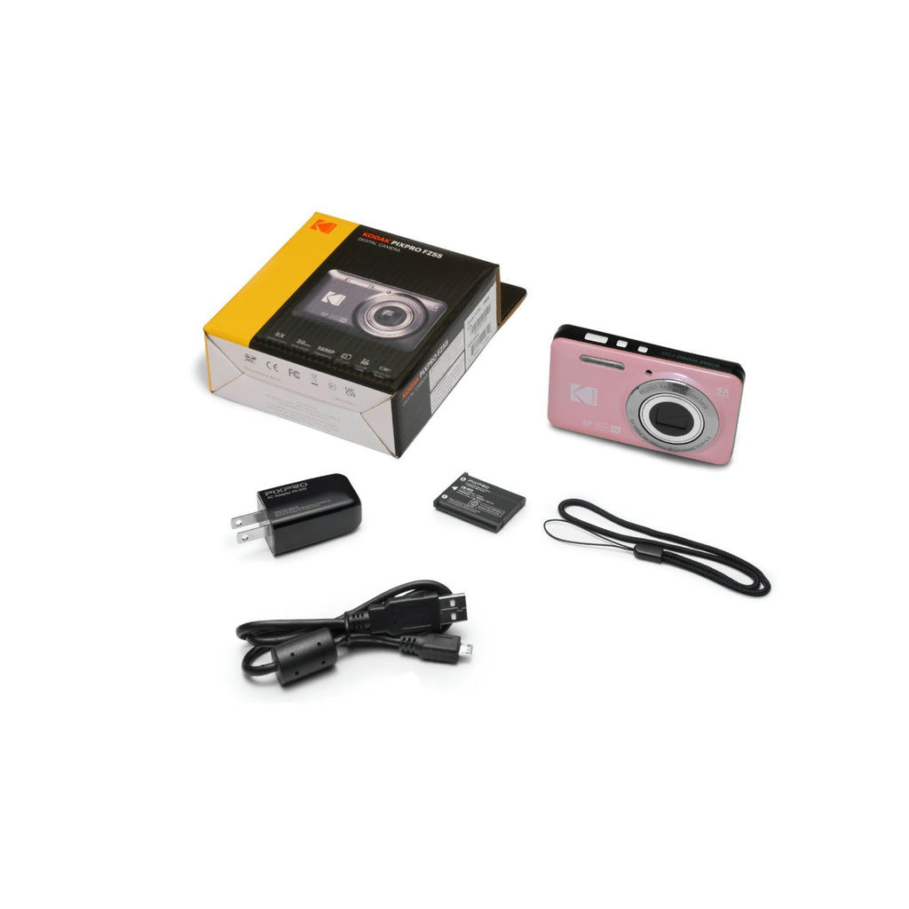 Kodak PIXPRO FZ55-BK 16MP CMOS Sensor Camera 5X Optical Zoom 28mm Wide