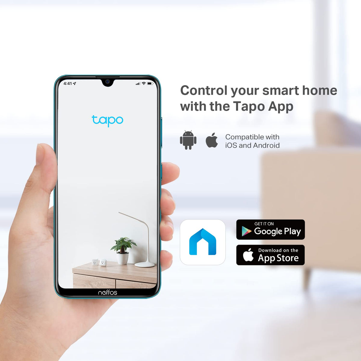 Tapo 1080P Indoor Security Camera, Baby Monitor, Dog Camera, C100(4-Pack)