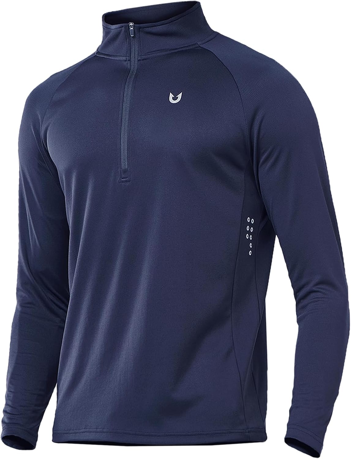 NORTHYARD Men's Quarter Zip Pullover Athletic Running Shirts Long Sleeve