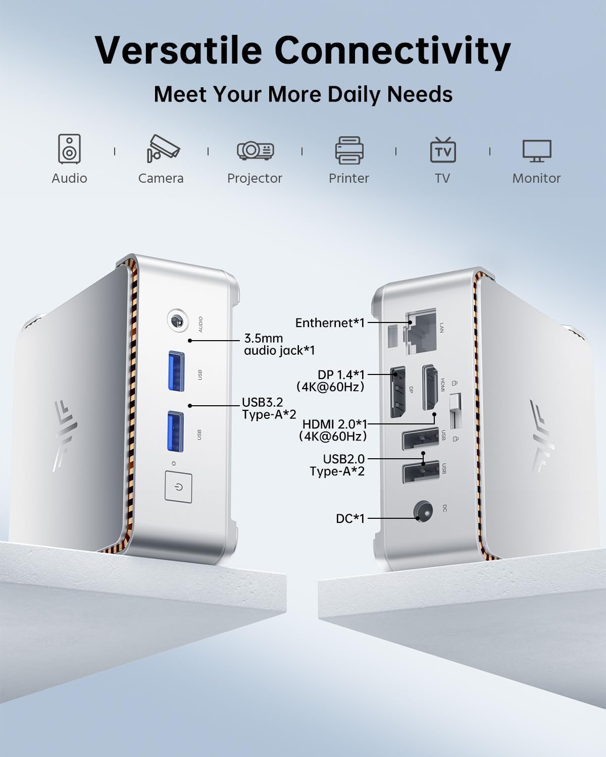 KAMRUI Pinova P2 Mini PC 16GB RAM 512GB SSD, AMD Ryzen 4300U(Beats 5400U/3500U/N95,Up to 3.7GHz,4C/8T) Mini Computers,Triple 4K Display/HDMI+DP+Type-C/WiFi/BT for Home/Business Mini Desktop Computers