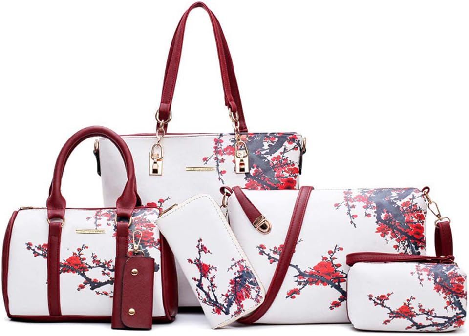 2E-youth Damen Geldbrsen und Handtaschen Set Tragetasche, Umhngetasche