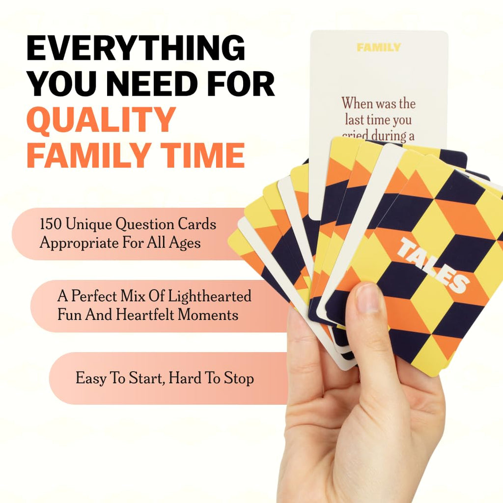 TALES 150 Conversation Cards, Kids Edition, Road Trip Game, Family Bonding