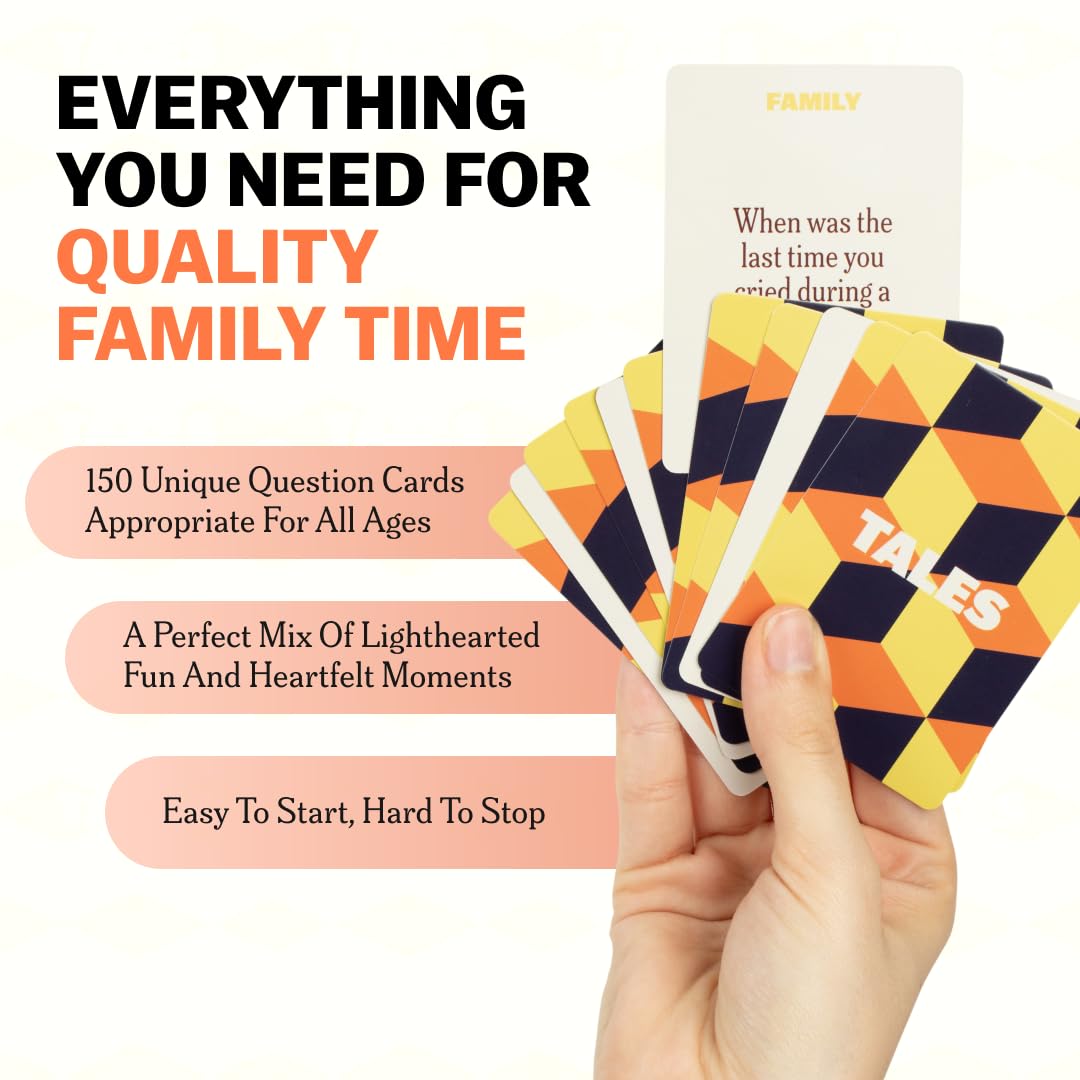 TALES 150 Conversation Cards, Kids Edition, Road Trip Game, Family Bonding